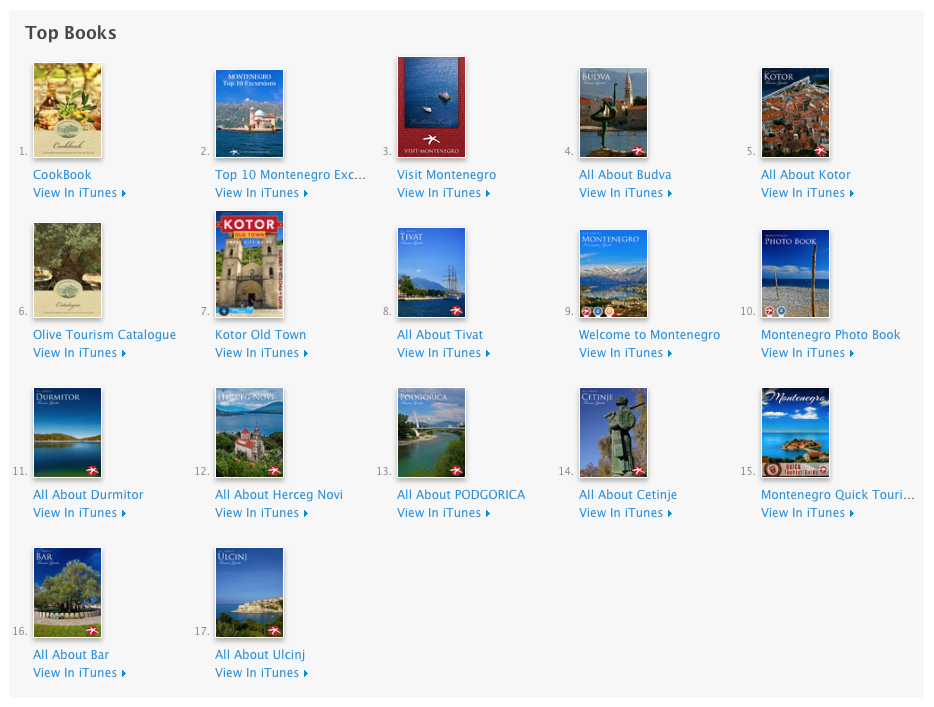 17 great titles in Apple iBookStore